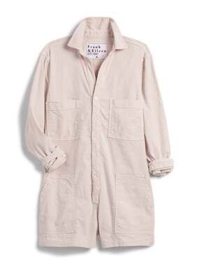 Frank & Eileen Ireland Performance Playsuit Seashell Linen Romper Extra Large